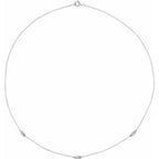 Baguette Station Necklace