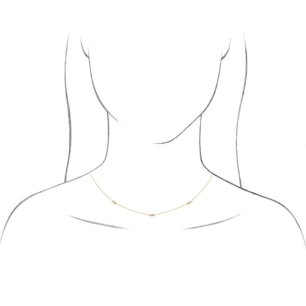 Baguette Station Necklace - Image 2