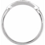 Accented Initial Signet Ring - Image 2