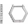 Geometric Huggie Earrings