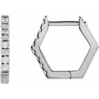 Geometric Huggie Earrings
