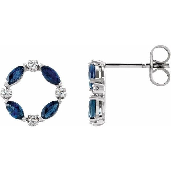 Accented Circle Earrings