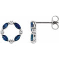 Accented Circle Earrings