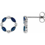 Accented Circle Earrings