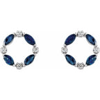 Accented Circle Earrings - Image 2