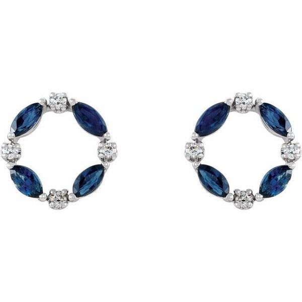 Accented Circle Earrings - Image 2
