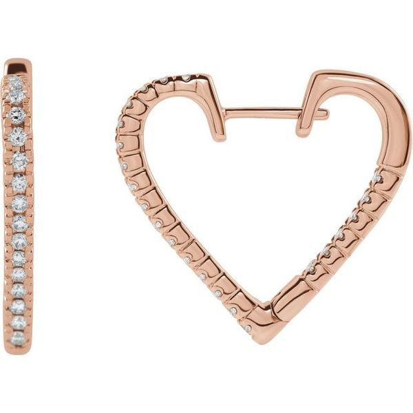 Inside-Outside Heart Hoop Earrings