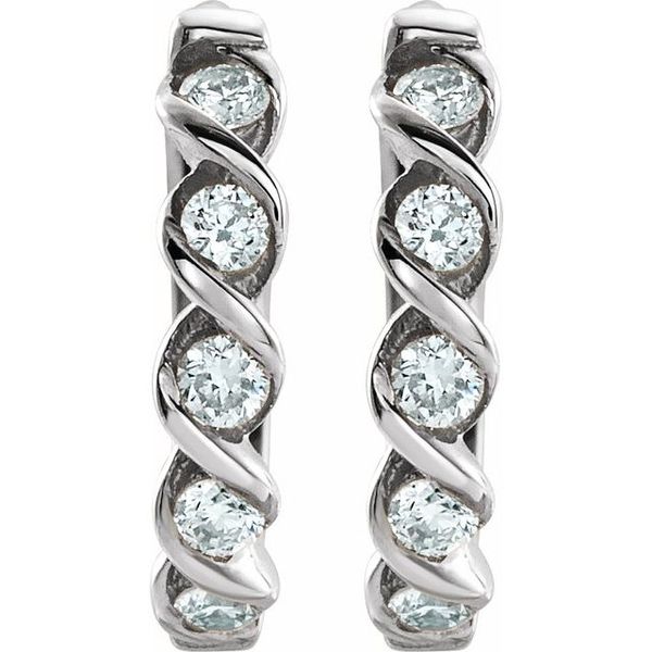Twisted Hoop Earrings - Image 2