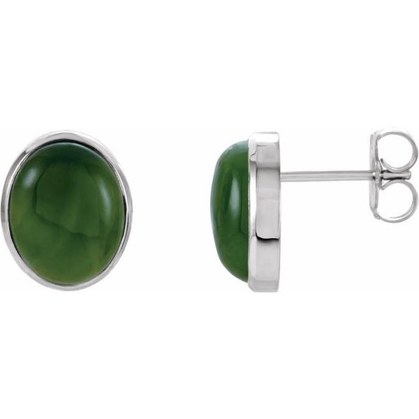 Bezel-Set Solitaire Earrings