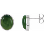 Bezel-Set Solitaire Earrings