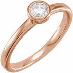 Bezel-Set Ring