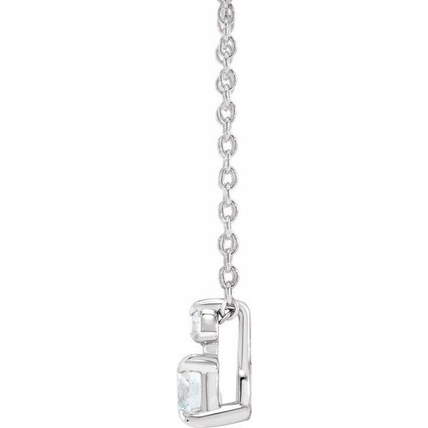 Accented Claw-Prong Necklace - Image 2
