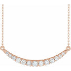 Lab-Grown Diamond Bar Necklace