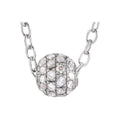 Pavé-Style Ball Necklace
