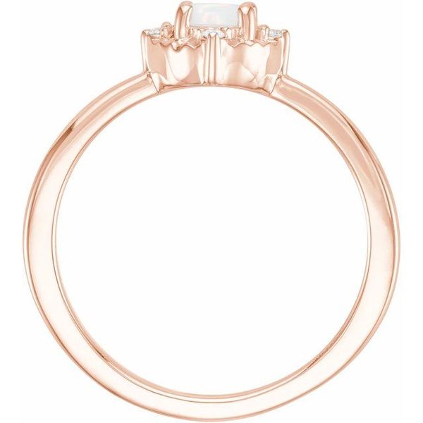 Halo-Style Birthstone Ring - Image 2