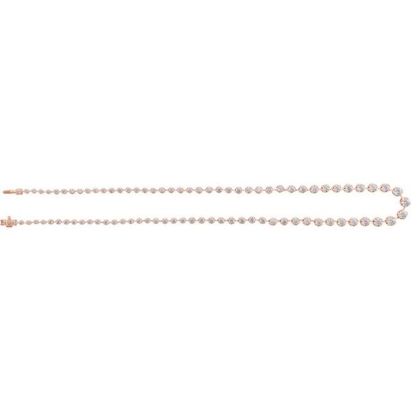 Lab-Grown Diamond Line Necklace - Image 3