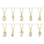 Petite Pavé® Accented Numeral Necklace - Image 2