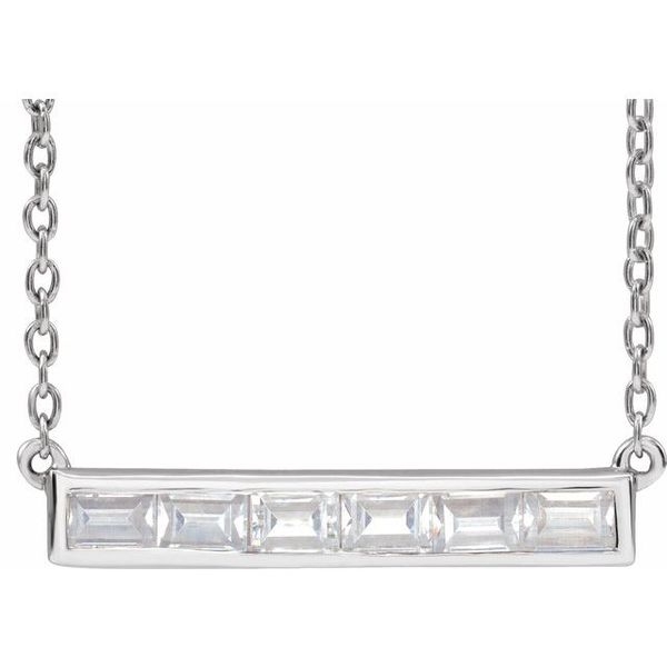 Lab-Grown Bar Necklace