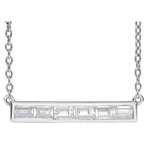 Lab-Grown Bar Necklace