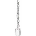Lab-Grown Bar Necklace - Image 2