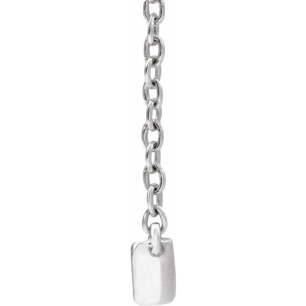 Lab-Grown Bar Necklace - Image 2