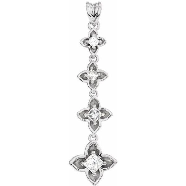 Journey Floral Graduated Pendant