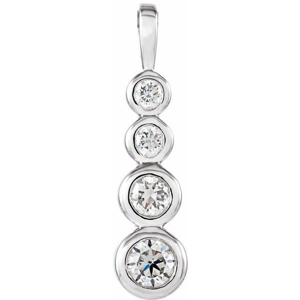 Journey Graduated Bezel-Set Pendant