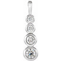 Journey Graduated Bezel-Set Pendant