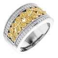 Accented Floral Ring