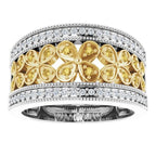 Accented Floral Ring - Image 3