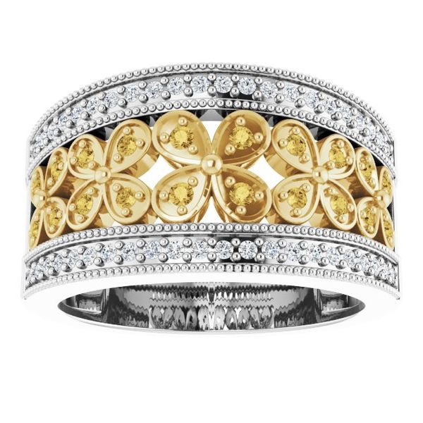 Accented Floral Ring - Image 3