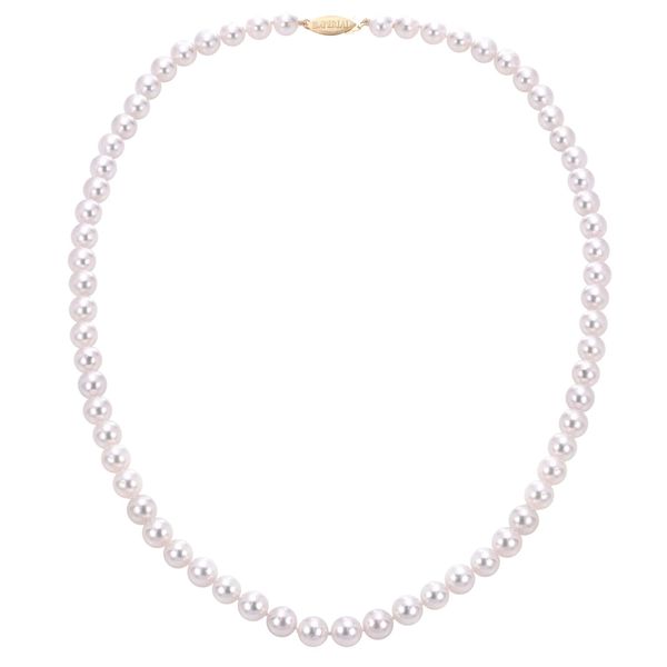 14KT Gold AA Akoya Pearl Strand Necklace