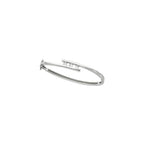 Three-Stone Hinged Bangle Bracelet - Image 3