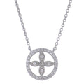 Sterling Silver Diamond Necklace