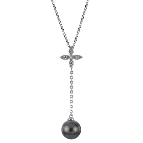 Sterling Silver Tahitian Pearl Necklace