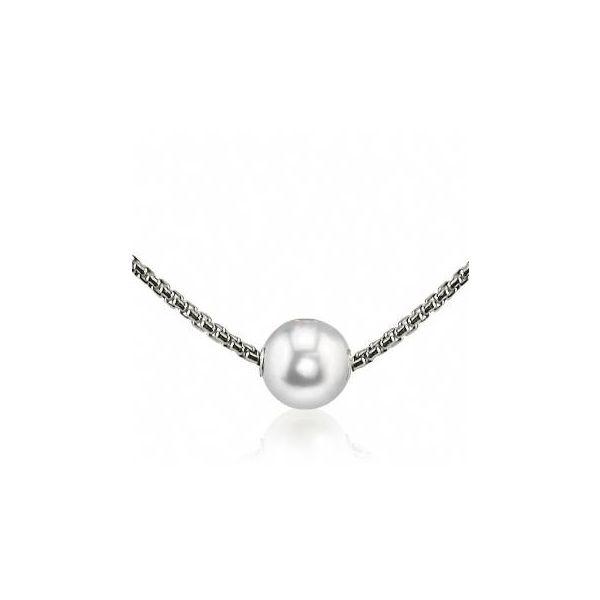 Sterling Silver Freshwater Pearl Solitaire Necklace