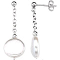 Coin Pearl Earrings