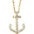 Petite Anchor Necklace
