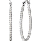 Inside-Outside U-Hoop Earrings - Image 2