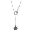 Sterling Silver Tahitian Pearl Necklace
