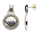 Accented Snake Skin Earrings