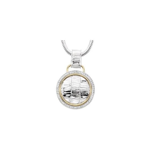 Accented Alligator Skin Necklace