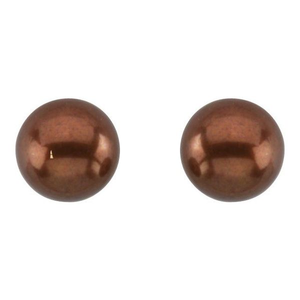 Pearl Stud Earrings - Image 2