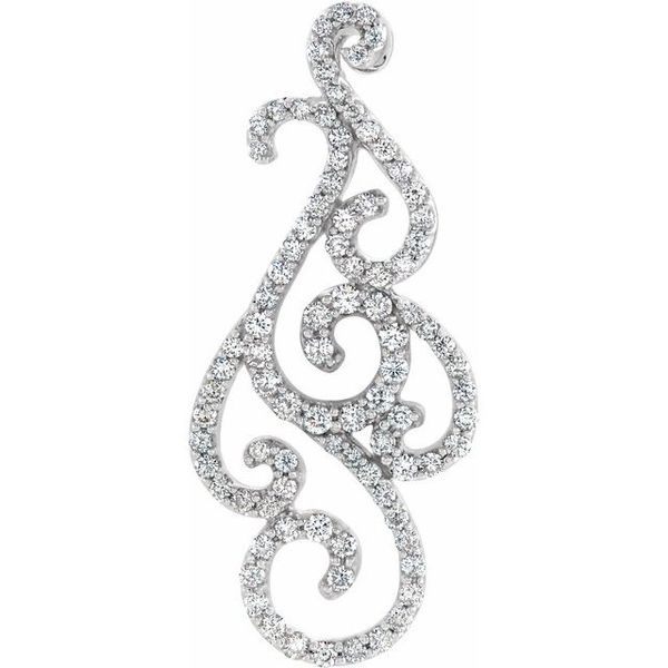 Accented Scroll Pendant