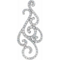 Accented Scroll Pendant