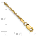 Leslie's 14K 1.6 mm Singapore Chain Anklet - Image 2