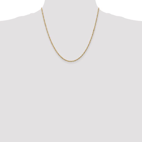 Leslie's 14K 1.6mm Singapore Chain - Image 4