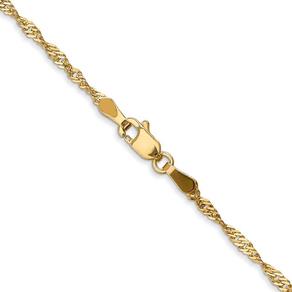 Leslie's 14K 1.6mm Singapore Chain - Image 3