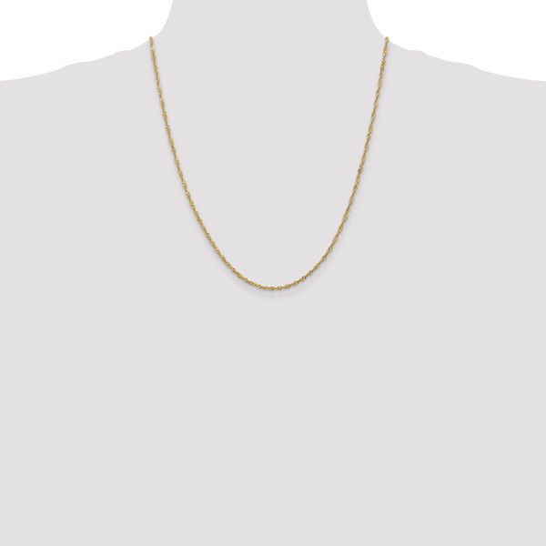 Leslie's 14K 1.6mm Singapore Chain - Image 4