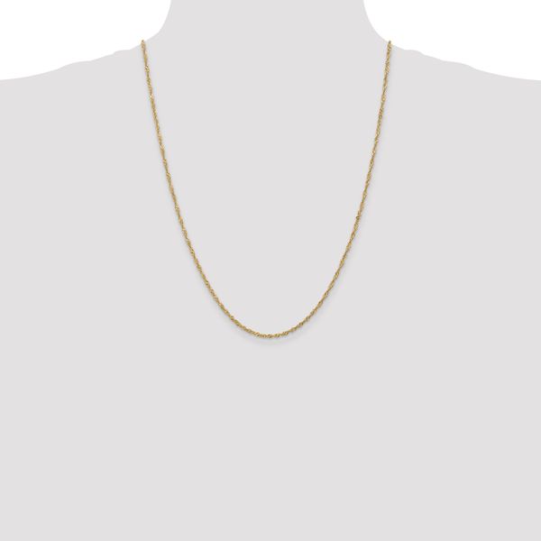 Leslie's 14K 1.6mm Singapore Chain - Image 4